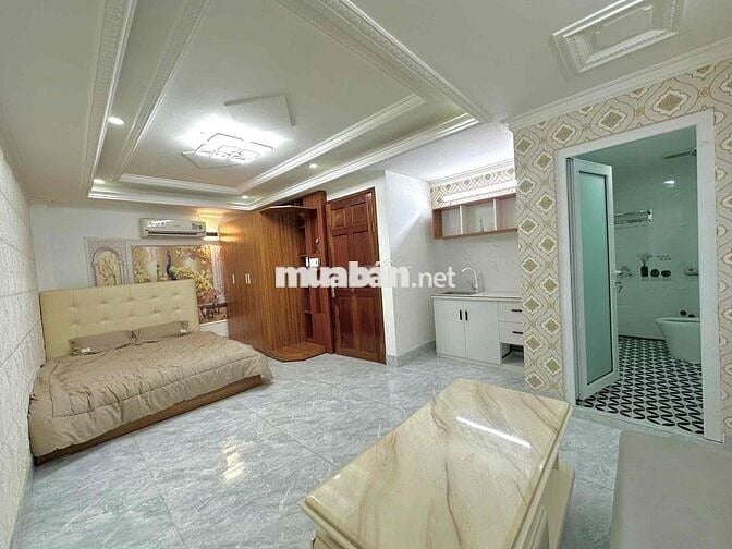 Phòng HXH có thang máy đường Phan Huy Ích, full nội thất như hình.