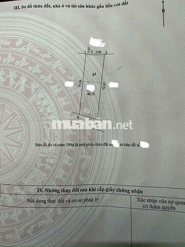 chính chủ cần bán lô đất 40m2 nở hậu tại Đại Áng_Thanh Trì nhỉnh 3 tỷ