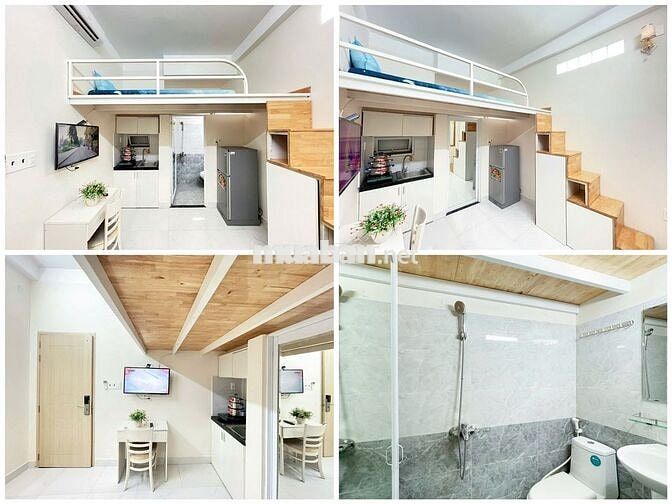 PHÒNG DUPLEX TONE TRẮNG HIỆN ĐẠI NGAY LÊ VĂN SỸ Q.3 AN NINH CAO