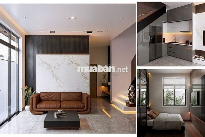 Bán nhà mới xây Full nội thất 3 phòng ngủ lớn Vân Cao mặt tiền 7m