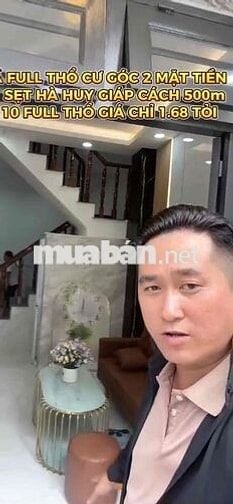 NHÀ 2 MẶT TIỀN FULL THỔ CƯ SÁT HÀ HUY GIÁP