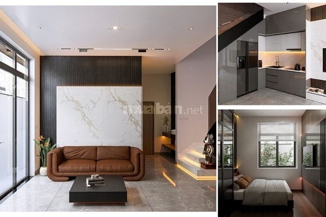 Bán nhà mới xây Full nội thất 3 phòng ngủ lớn Vân Cao mặt tiền 7m