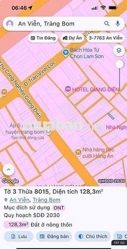 cần bán gấp lô đất,sổ riêng thổ cư 100%,ngay ngã tư kcn Giang Điền