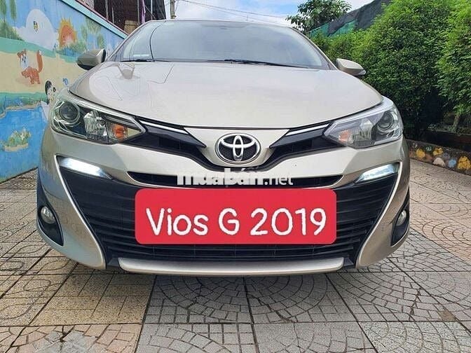 Toyota Vios G 2019 Vàng Cát gia đình 1 chủ mua mới