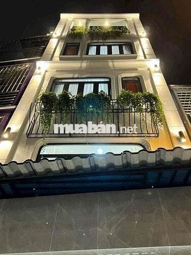 Bán Nhà mới Trệt Lững 3 lầu. sân thượng. 4x12. 1/ Trần Bá Giao