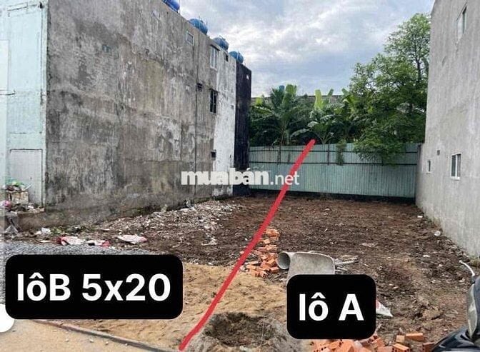 Đất thổ cư. diện tich 5x19 đất Diện tích rất đẹp xây dựng. Mà giá t