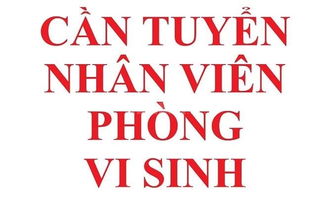 Cần tuyển nhân viên phòng kiểm nghiệm vi sinh
