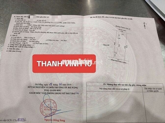 Bán dãy trọ đường Thanh Vinh 10