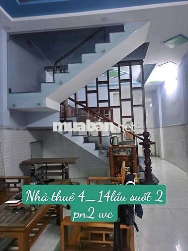 Nhà thuê 4×14 lầu suốt. Gần ủy ban xã Vĩnh Lộc B. Gần khu tiện ích chợ