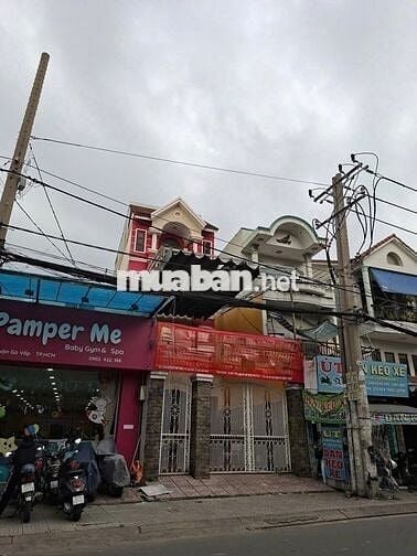 Nhà cho thuê mặt tiền đường Quang trung 4,5x20m 2L khu kd sầm uất