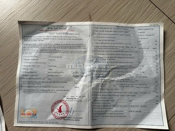 Tìm giấy tờ xe máy điện Vinfast