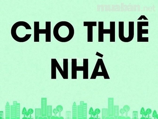 Nhà cho thuê nguyên căn ngang 4m x dài 10m, nhà 1 gác lửng