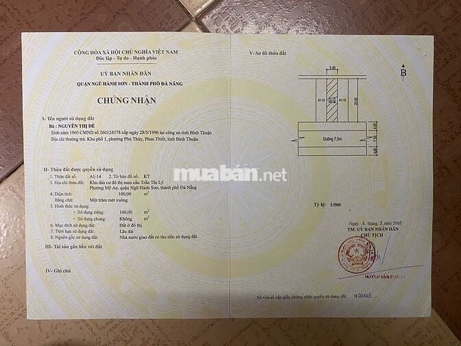 Cần bán 2 lô liền kề mặt tiền 34-36 An Tư Công Chúa