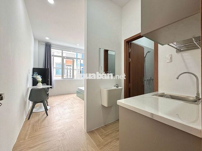 CĂN HỘ STUDIO MỚI XÂY - FULL NỘI THẤT  CAO CẤP- NGAY KHU BÀU CÁT K300