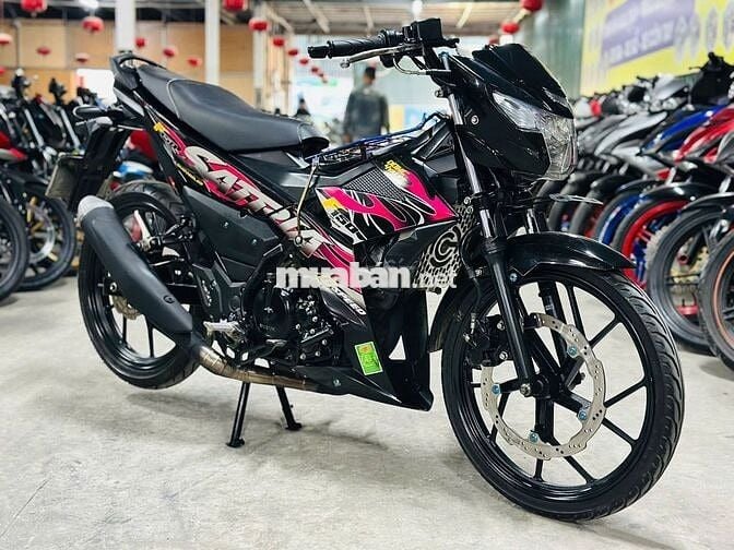 XE MÁYTHANH TÙNG_RAIDER 150 ĐEN HỒNG MÁY ZIN