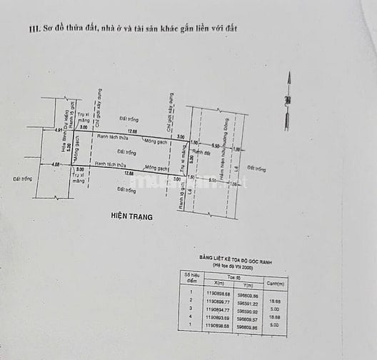 Chính chủ bán lô đất thổ cư 5x18, 2 mặt tiền trước và sau kênh Tân Hóa