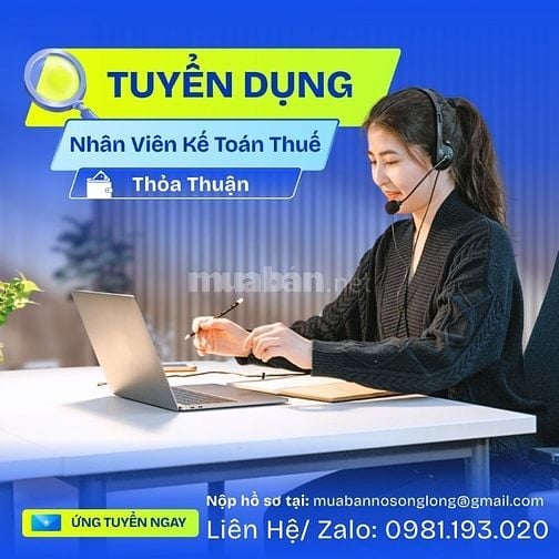 TUYỂN DỤNG GẤP – KẾ TOÁN THUẾ 