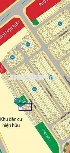 Mega city Bến Cát bán rẻ lô A14 dt 124m2 chỉ 1 tỷ bao phí sang tên