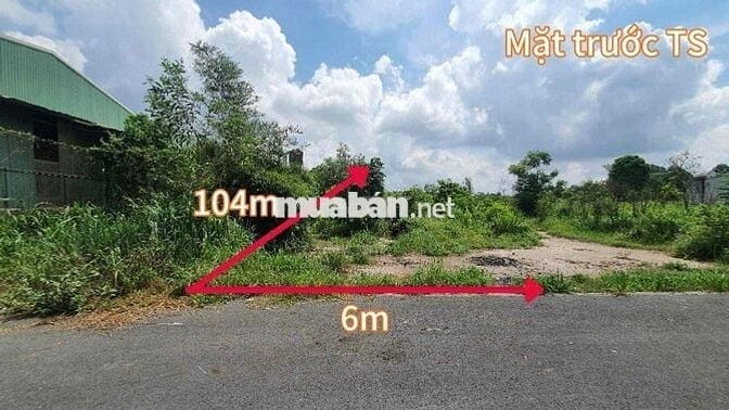 Lô đất 2 mặt tiền (620,8m2) tại xã Phú An, Bến Cát giá chỉ 1.873 tỷ