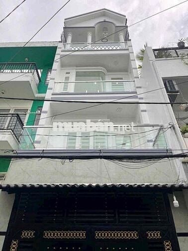 nhà 4x16m 4 tầng 4pn 5wc sân thượng, hẻm he hơi thông đường Bình Thành