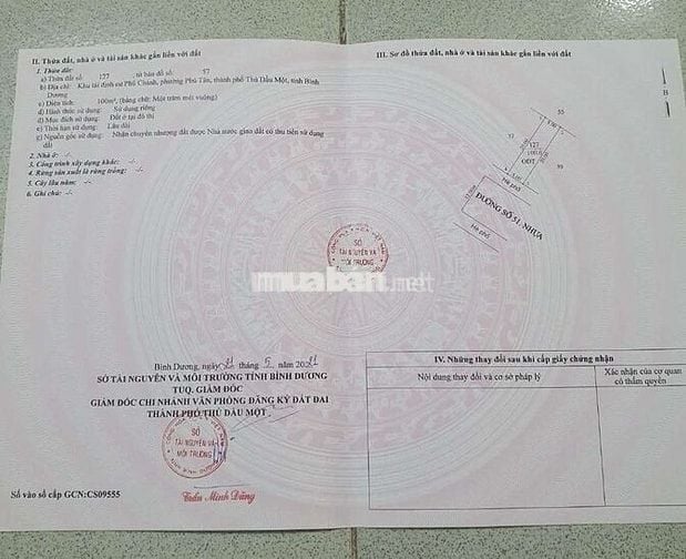 CHÍNH CHỦ BÁN 2 LÔ ĐẤT ĐƯỜNG 51 P BÌNH DƯƠNG TP HỒ CHÍ MINH