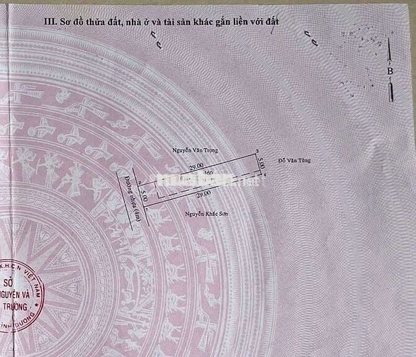 Đất Hiệp An Thủ Dầu Một Bình Dương. 5x29 , 1ty900tr