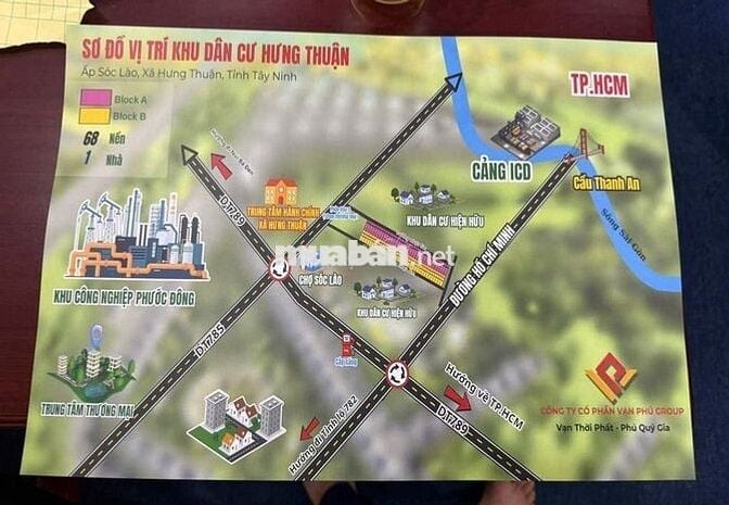 ĐẤT VEN TPHCM 250TR NGAY CẢNG HƯNG THUẬN VÀ UBND HƯNG THUẬN