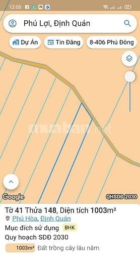 Bán thửa 148 tờ 41 Phú Hoà.Đồng Nai.650 triệu