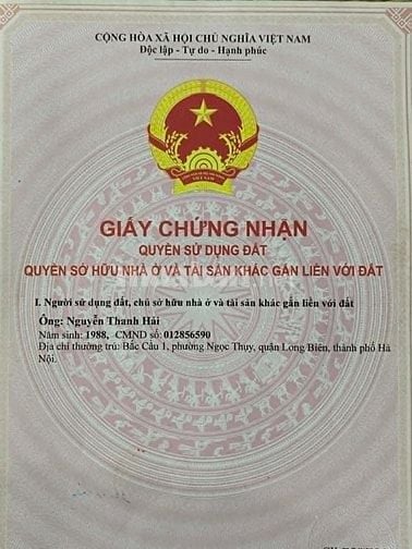 Bán đất Bắc Cầu,DT:80m,MT:6m, oto vào nhà