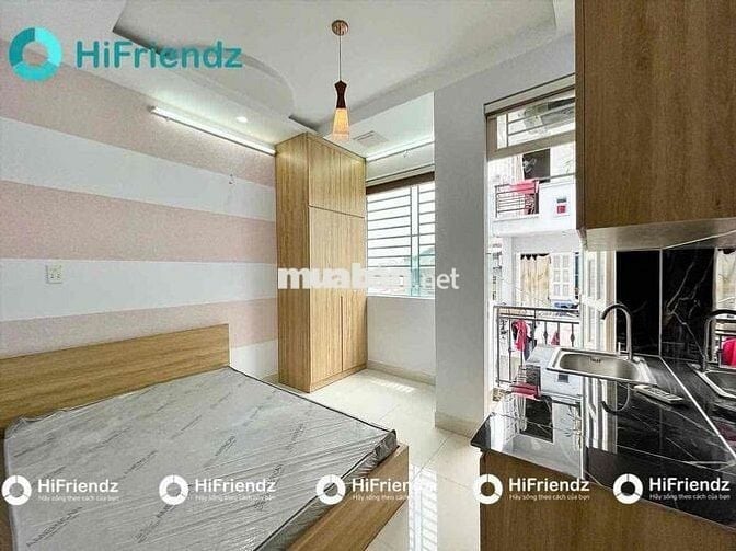 CHO THUÊ PHÒNG BAN CÔNG NGAY NGÃ TƯ PHÚ NHUẬN - FULL NỘI THẤT