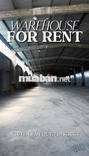 Kho đẹp diện tích lên đến 1000m2 cần cho thuê gấp ở Nguyễn Văn Quỳ