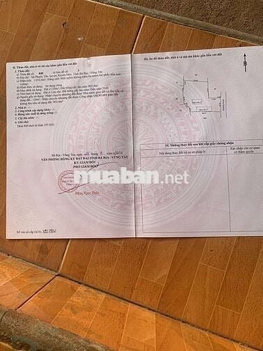 BÁN ĐẤT 1032m2,xã Hồ Tràm,tp Hcm( xã Phước Tân,Xuyên Mộc,BRVT cũ)