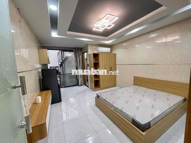 Phòng studio ban công thoáng, full nội thất mới 100%, máy giặt riêng