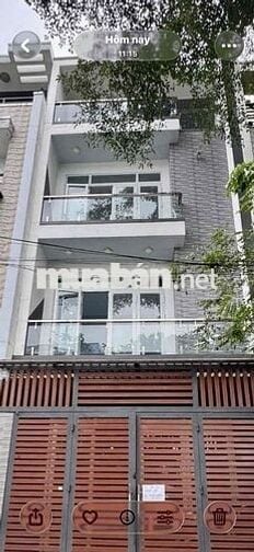 nhà 5m x 15m , đúc 4 tấm , đường Lê Văn Thọ , p15 . 18tr/ tháng