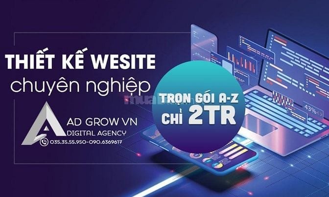 Thiết kế web trọn gói A-Z chỉ 2tr chuẩn SEO lên top Google