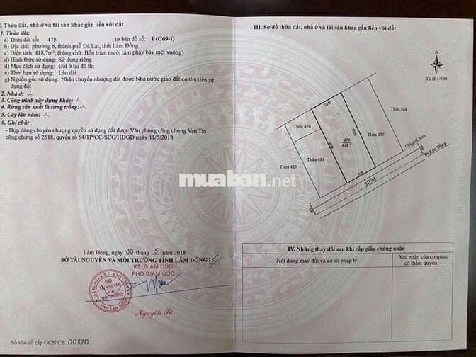 Đất view đẹp, trung tâm Tp Đà lạt