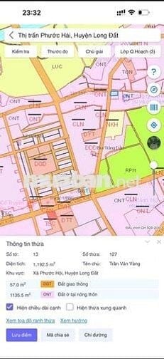 Bán gấp nền cạnh nền gốc một trục đường Ven Biển Vũng Tàu Bình Châu