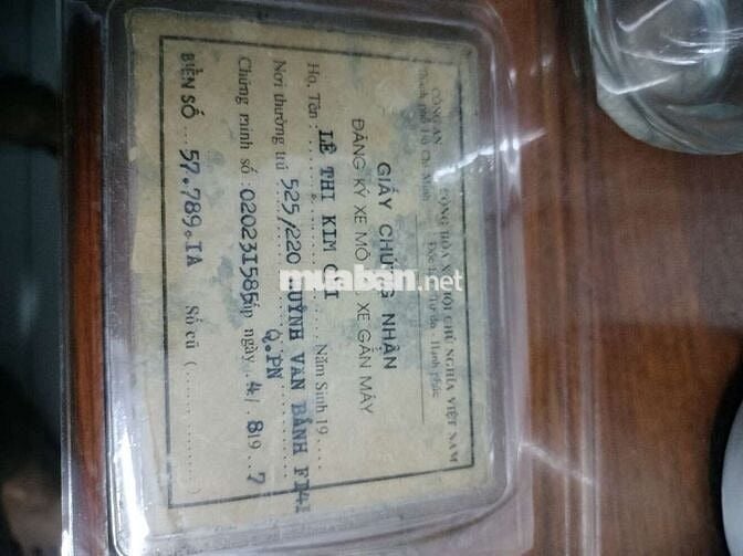 Cần bán trước cúp 78 biển số 789