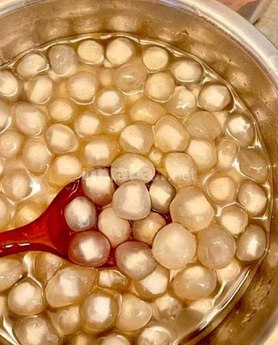 Bột lọc nhân dừa dùng để nấu chè hoặc làm trà sữa 