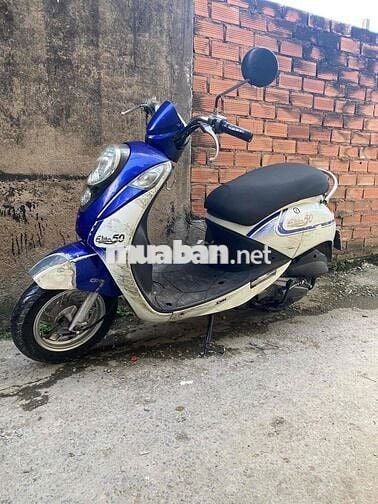 SYM Elite 50 Xanh trắng
