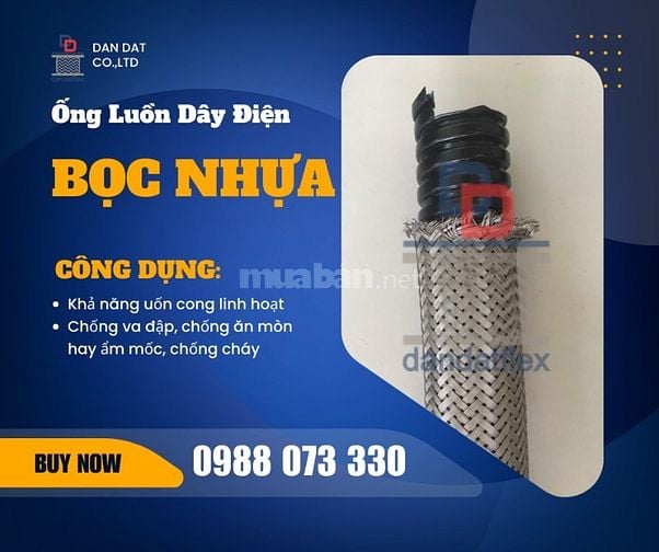 Ống Ruột Gà Inox, Ống Ruột Gà Bọc Lưới, Ống Luồn Dây Điện Bọc Nhựa Pvc