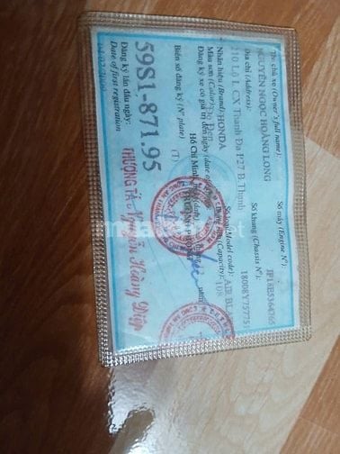 Cam kết xe mình chỉ để đi làm, không buôn bán gì cả. 