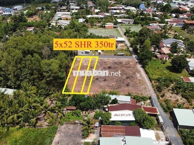 5x52 co thổ cư. Gần trường học. Trung tâm tiện ích. 350tr