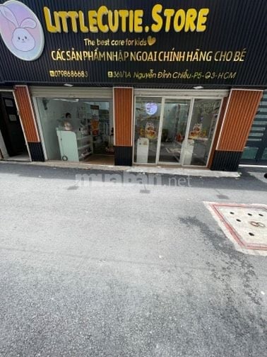 Mặt bằng cho thuê 2 căn góc thông nhau 361/1A Nguyễn Đình Chiểu q3