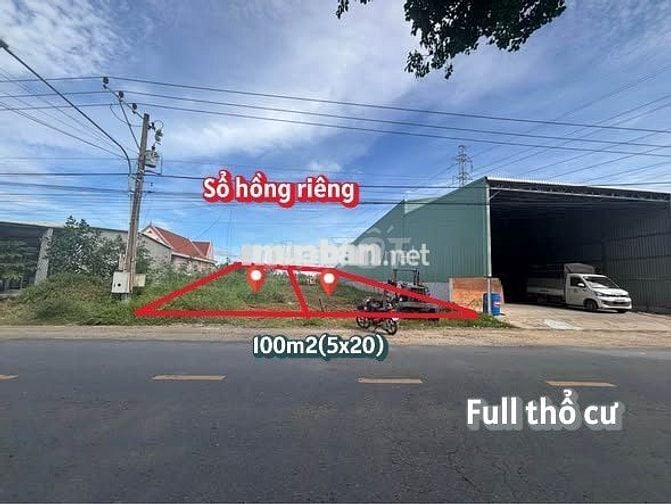 Bán đất 100m² giá 1tỷ6 đường Huỳnh Thị Mài gần Chợ Tân Hiệp, Hóc Môn