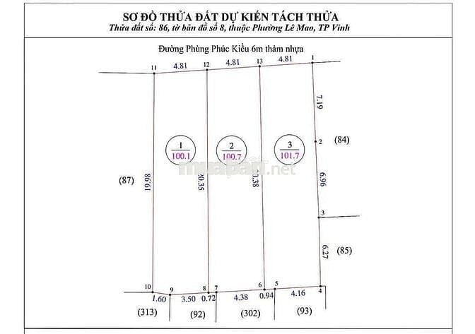 Bán gấp lô đất mặt tiền hơn 100m2 cạnh bưu điện TP VINH  chỉ 4,7 tỉ