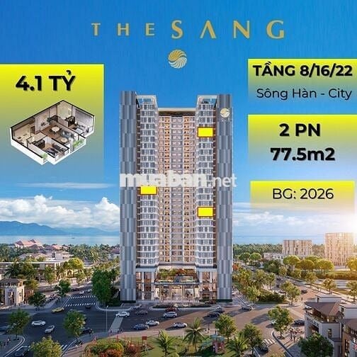 BÁN CĂN 2PN - 77.5m2 GIÁ 4 TỶ & VIEW BIỂN, CITY SIÊU ĐẸP.