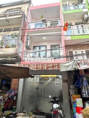 NNC 1 Trệt 2 Lầu 4PN 3WC 3.3x10m2 Mới Keng HXH Ngay Chợ Bàn Cờ Q3