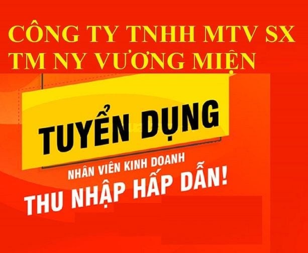 CÔNG TY TNHH MTV SX TM NY VƯƠNG MIỆN TUYỂN NHÂN VIÊN KINH DOANH