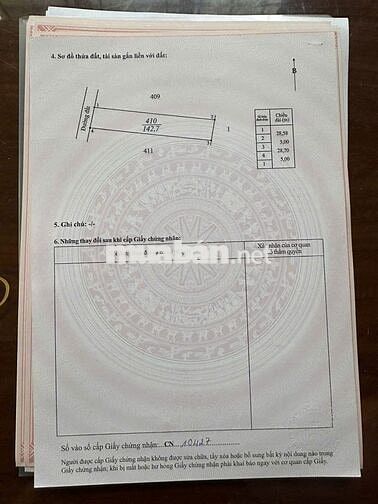 Cần bán lô đất giá rẻ gần khu công nghiệp Châu Đức - BRVT cũ